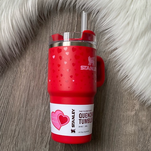 💗 STANLEY 20oz Valentines Day Ruby Hearts Quencher Tumbler - Picture 2 of 7